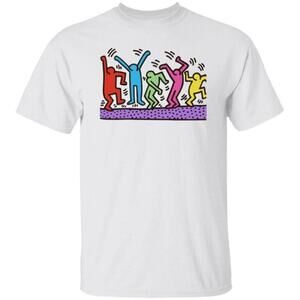 Keith Haring Artist Inspired Abstract Art Fan Gift Graphic Pop Culture Shirt